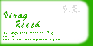 virag rieth business card